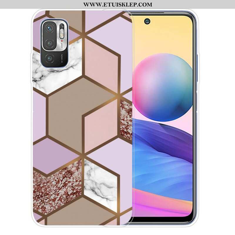 Etui do Xiaomi Redmi Note 10 5G Geometryczny Marmur